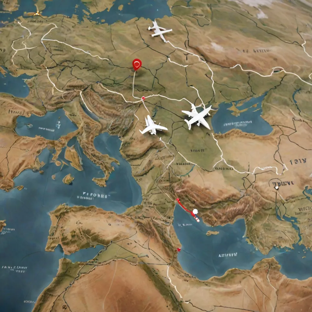 Nad jakimi krajami leci samolot do Turcji? Trasa lotu